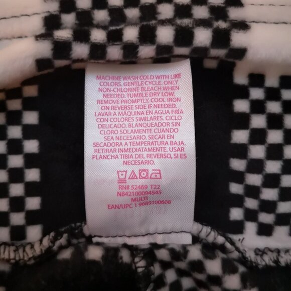 No Boundaries Youth's Size Large (11-13) Fleece Black & White Lounge Pants - Picture 4 of 6